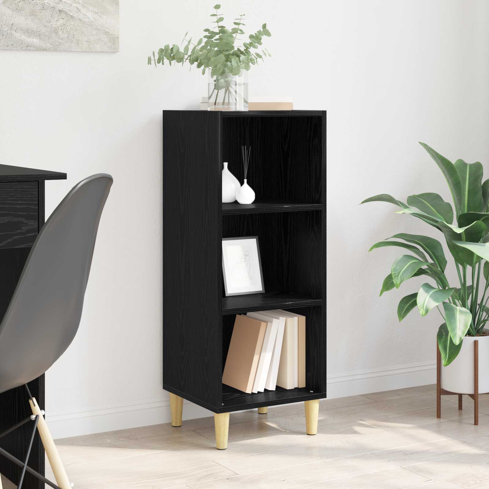 Πλαϊνό γραφείο Μαύρη Οξυά 34,5 x 32,5 x 90 εκ. - Pakobazaar