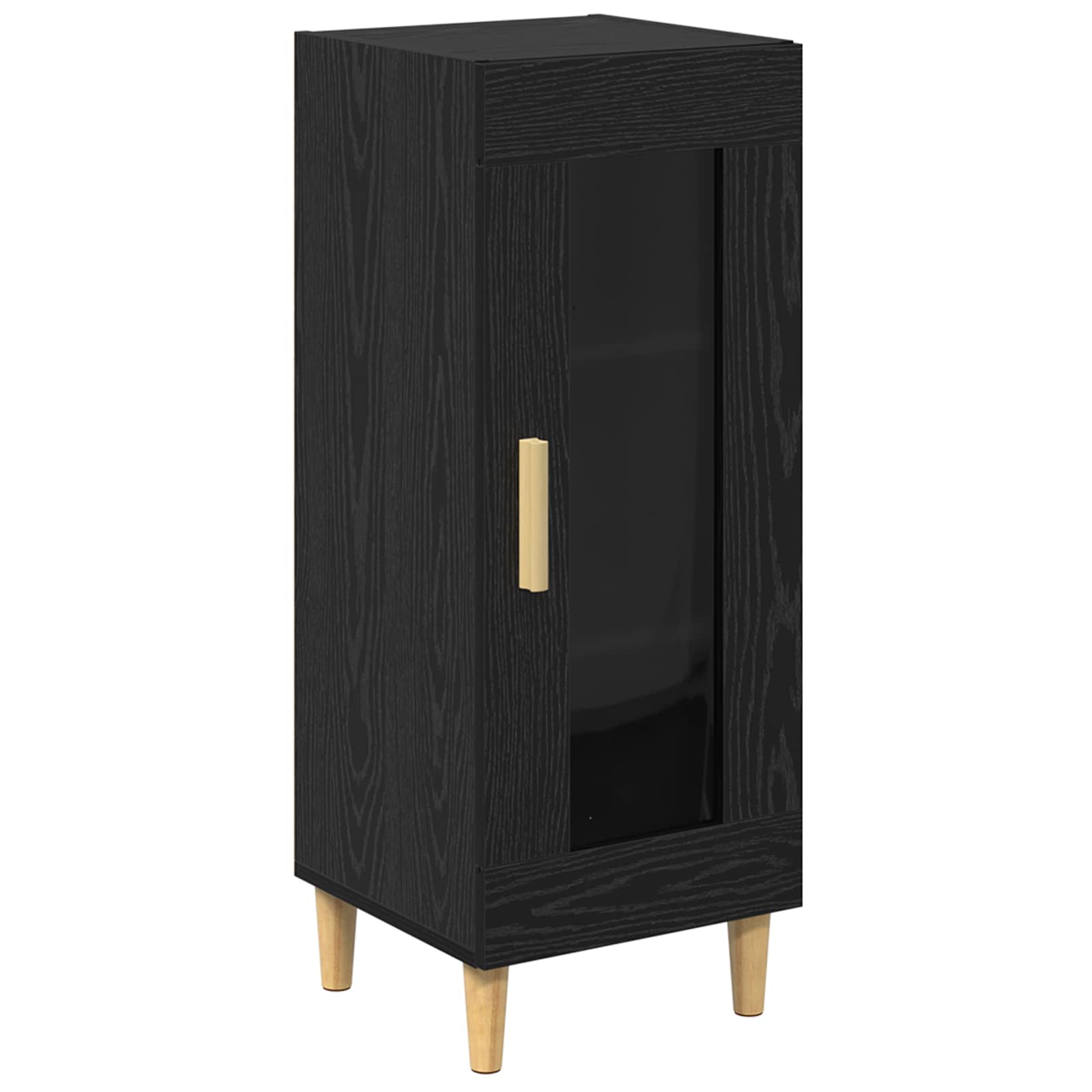Πλαϊνό γραφείο Μαύρη Οξυά 34.5 x 32.5 x 90 εκ. - Pakobazaar