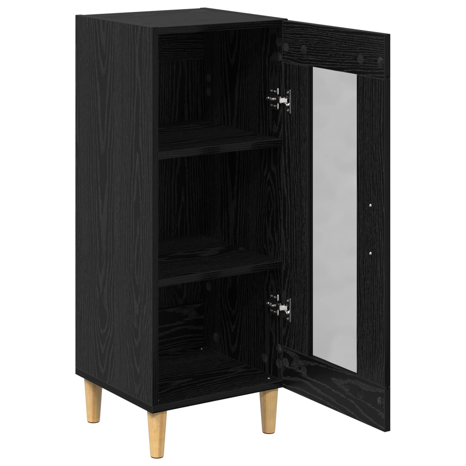 Πλαϊνό γραφείο Μαύρη Οξυά 34.5 x 32.5 x 90 εκ. - Pakobazaar
