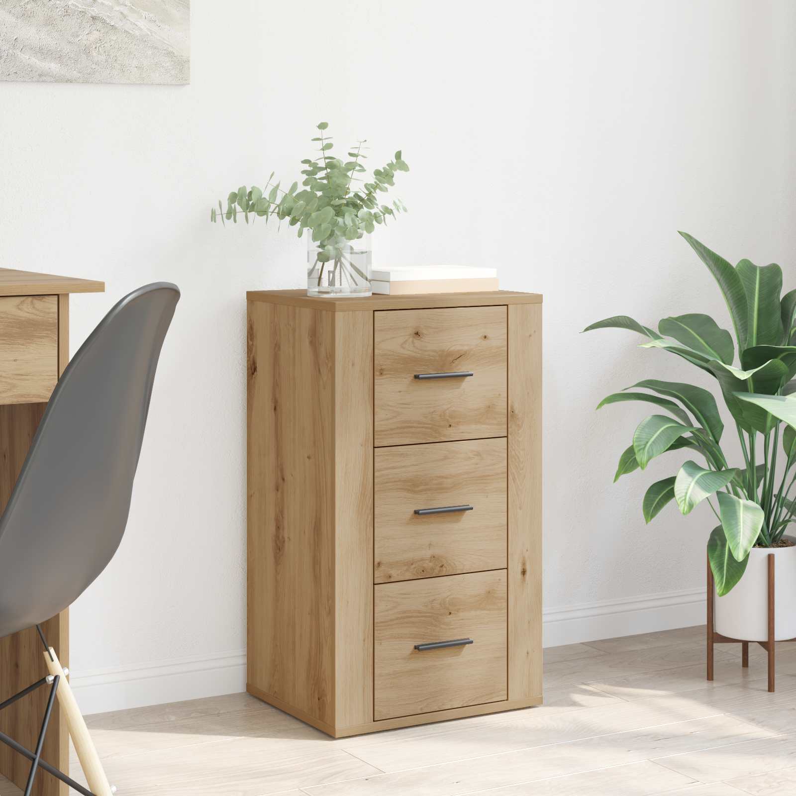 Πλαϊνό γραφείο Artisan Oak 40 x 33 x 70 εκ. Επεξεργασμένο ξύλο - Pakobazaar
