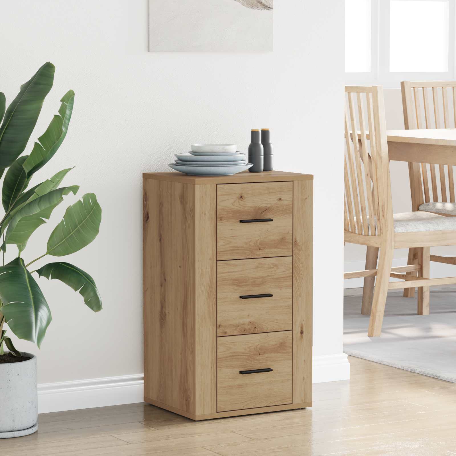 Πλαϊνό γραφείο Artisan Oak 40 x 33 x 70 εκ. Επεξεργασμένο ξύλο - Pakobazaar