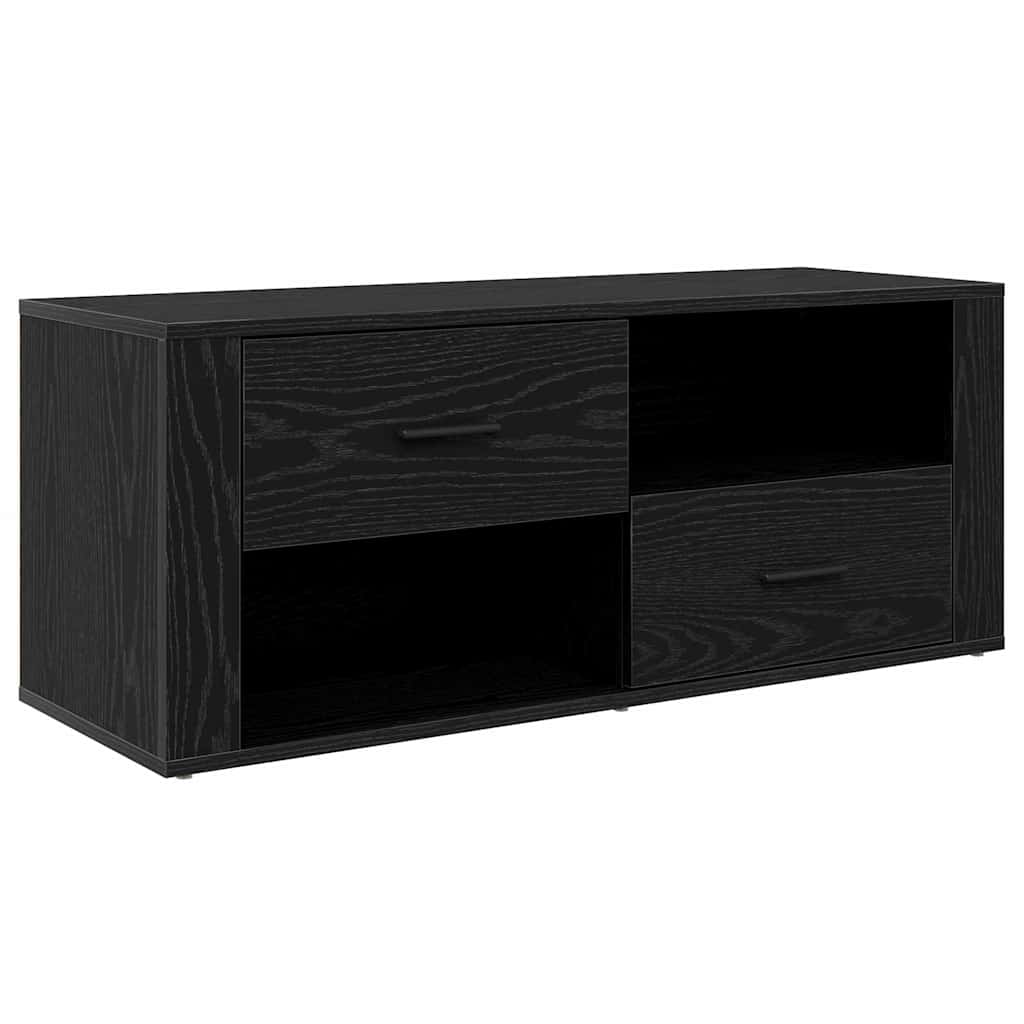 Ντουλάπι TV Μαύρη Οξυά 100 x 35 x 40 εκ Επεξεργασμένο ξύλο
