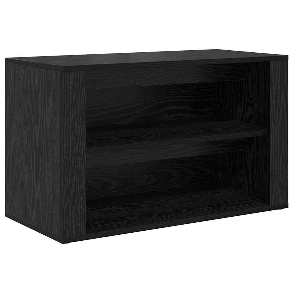 Ράφι Παπουτσιών Μαύρη δρυς 75 x 35 x 45 εκ. Επεξεργασμένο ξύλο - Pakobazaar