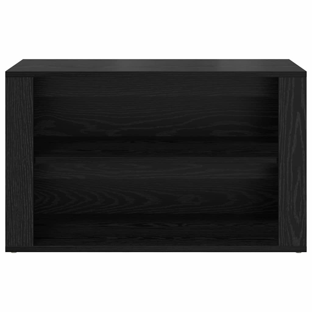 Ράφι Παπουτσιών Μαύρη δρυς 75 x 35 x 45 εκ. Επεξεργασμένο ξύλο - Pakobazaar