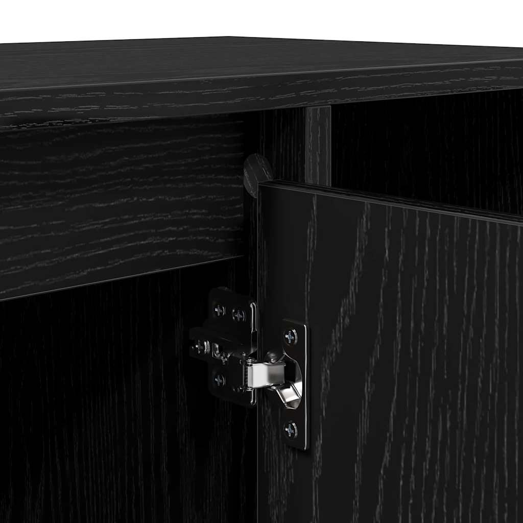 Ντουλάπι TV Μαύρη Οξυά 100 x 35 x 55 εκ Επεξεργασμένο ξύλο