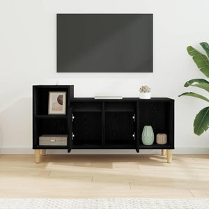 Ντουλάπι TV 100 x 35 x 55 εκ Μαύρη Οξυά Επεξεργασμένο Ξύλο