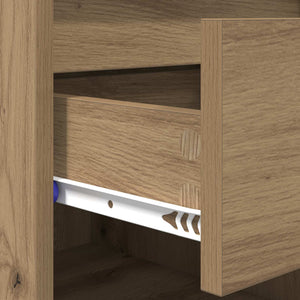 Ντουλάπα Παπουτσιών με συρτάρι artisan δρυς 102 x 36 x 60 εκ. - Pakobazaar