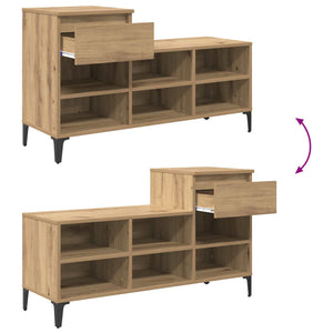 Ντουλάπα Παπουτσιών με συρτάρι artisan δρυς 102 x 36 x 60 εκ. - Pakobazaar