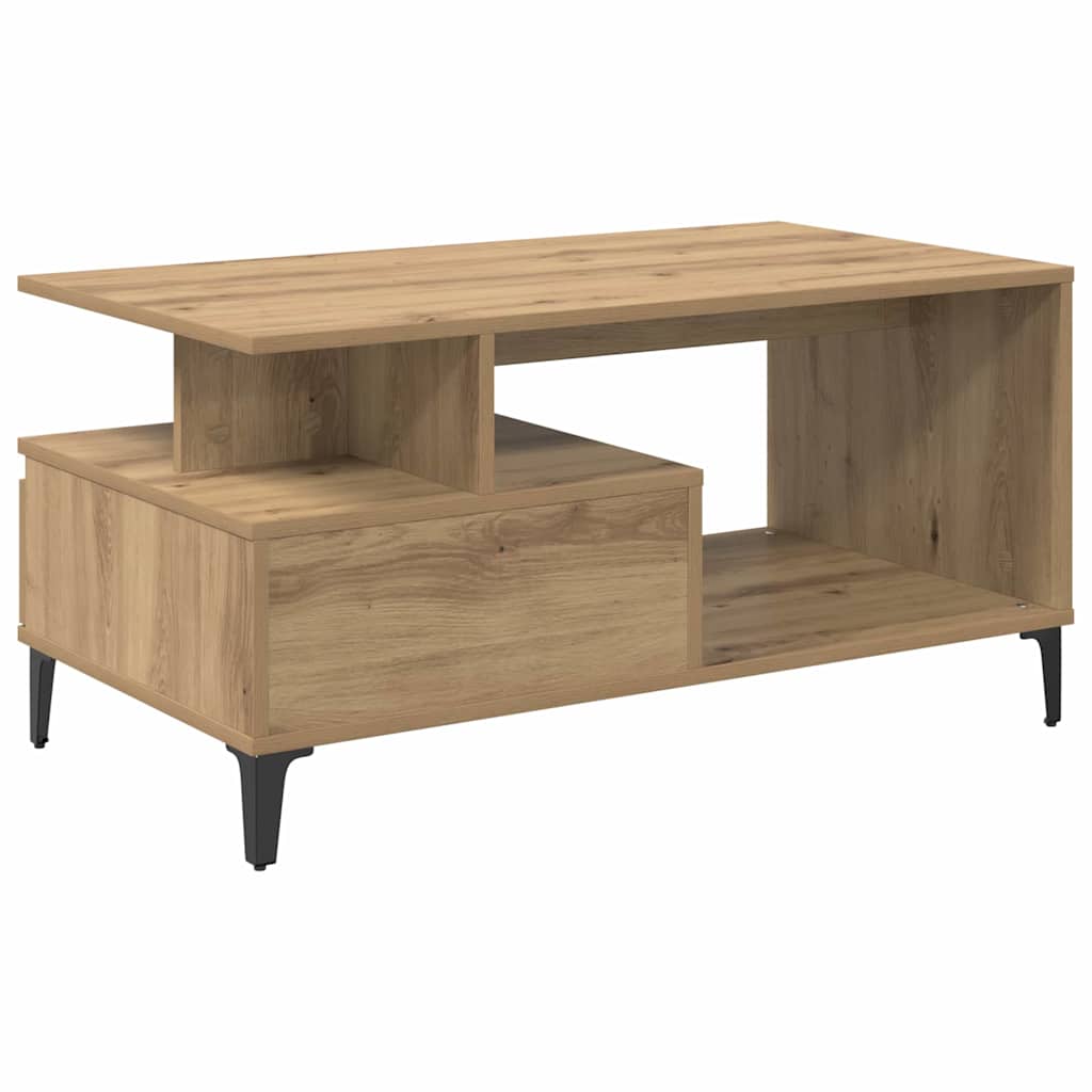 Τραπεζάκι σαλονιού με συρτάρι Artisan Oak 90 x 49 x 45 εκ - Pakobazaar