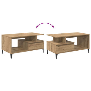 Τραπεζάκι σαλονιού με συρτάρι Artisan Oak 90 x 49 x 45 εκ - Pakobazaar