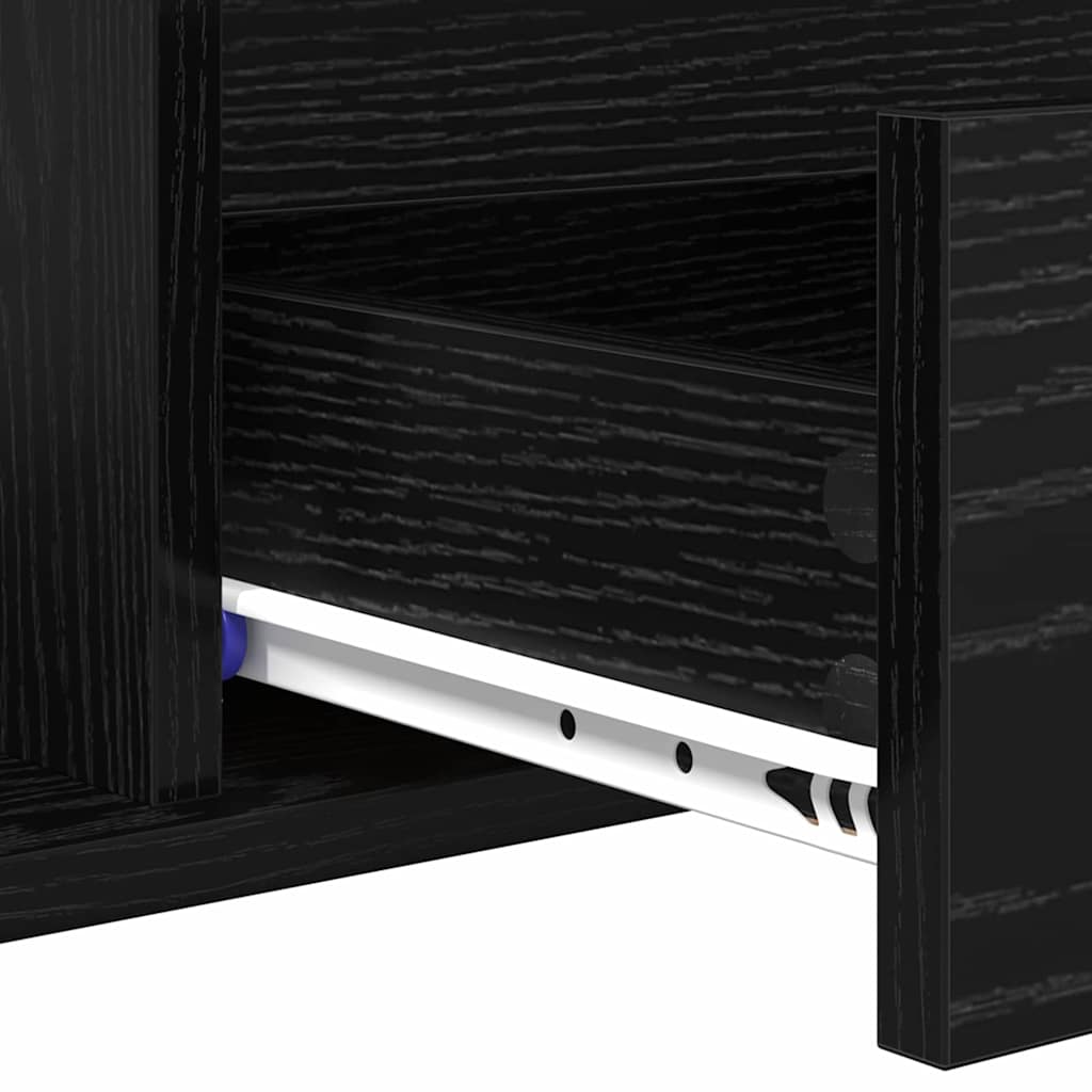 Τραπεζάκι σαλονιού με συρτάρι Μαύρη Οξυά 90 x 49 x 45 εκ - Pakobazaar