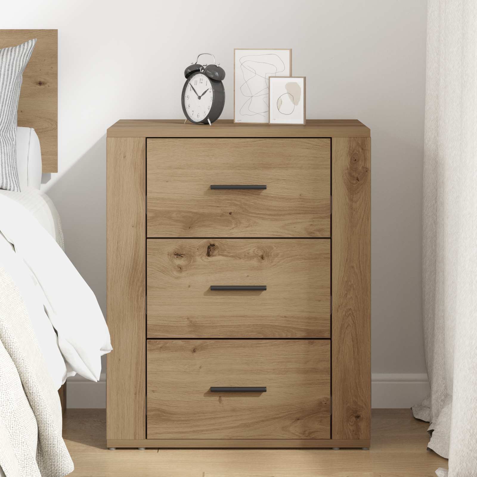 Κομοδίνο Artisan Oak 35 x 50 x 60 εκ Επεξεργασμένο ξύλο - Pakobazaar