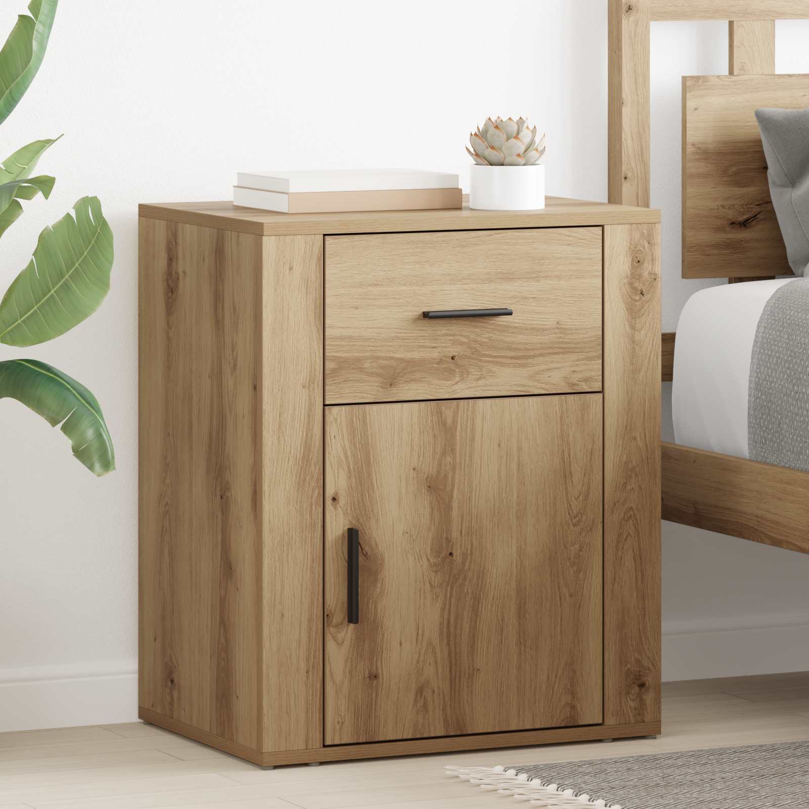 Κομοδίνο Artisan Oak 35 x 50 x 60 εκ Επεξεργασμένο ξύλο - Pakobazaar