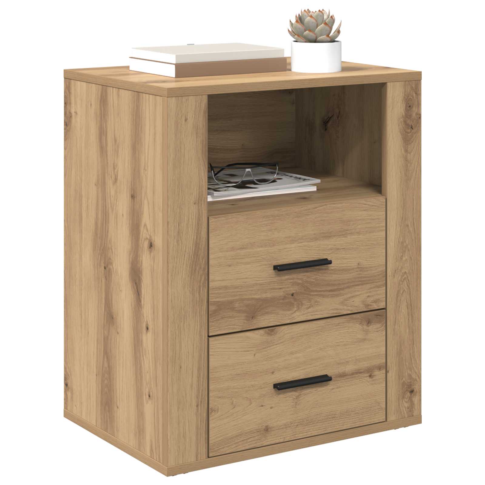 Κομοδίνο Artisan Oak 35 x 50 x 60 εκ Επεξεργασμένο ξύλο - Pakobazaar