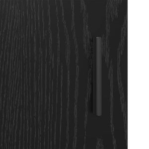 Πλαϊνό γραφείο Μαύρη δρυς 80 x 30 x 60 cm Επεξεργασμένο ξύλο - Pakobazaar