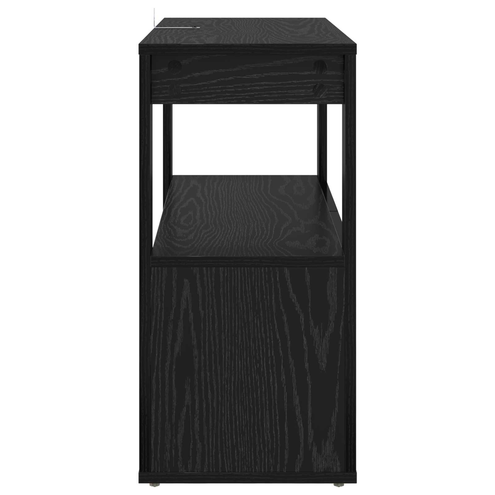 Πλαϊνό γραφείο Μαύρη δρυς 80 x 30 x 60 cm Επεξεργασμένο ξύλο - Pakobazaar