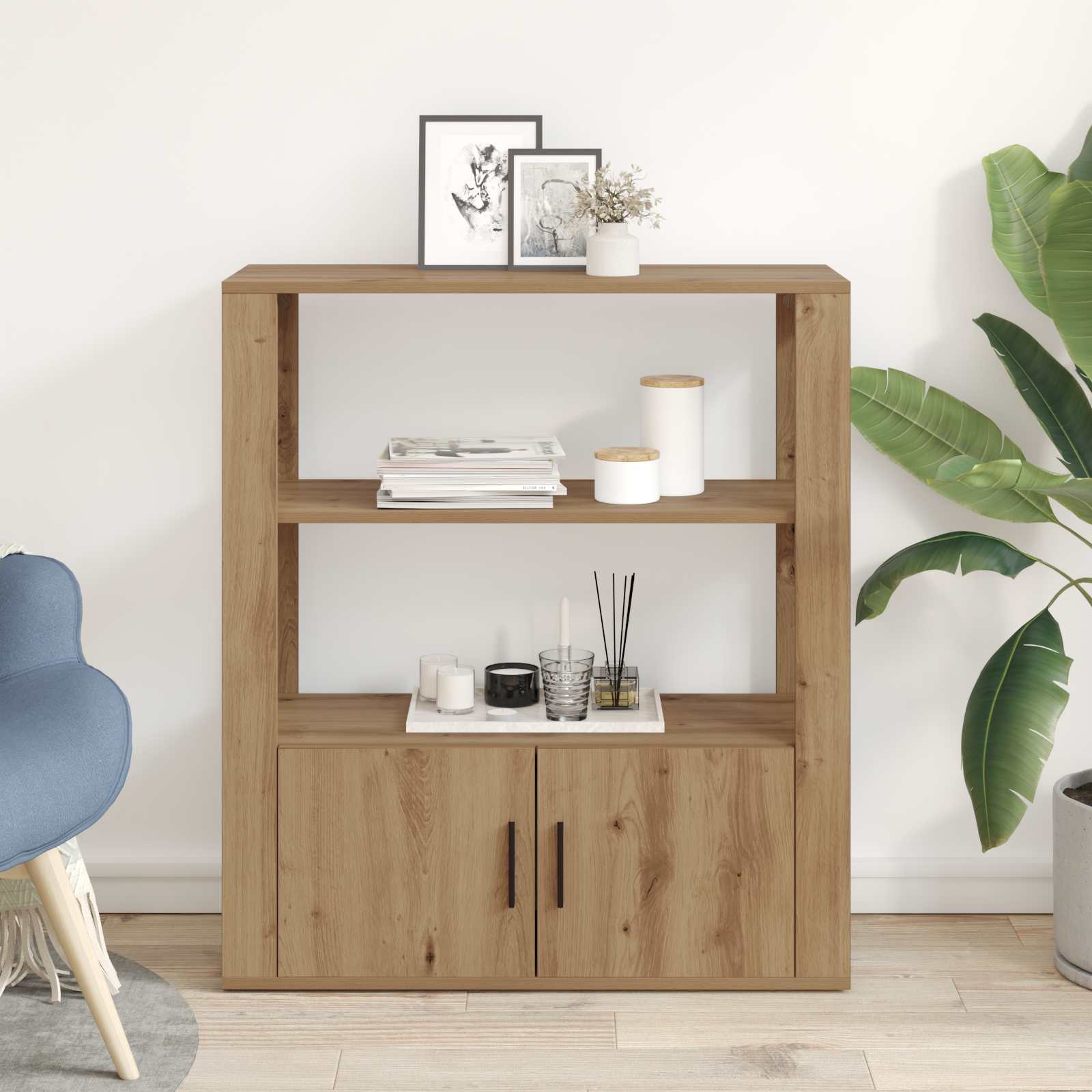 Πλαϊνό γραφείο artisan δρυς 30 x 80 x 90 εκ Επεξεργασμένο ξύλο - Pakobazaar
