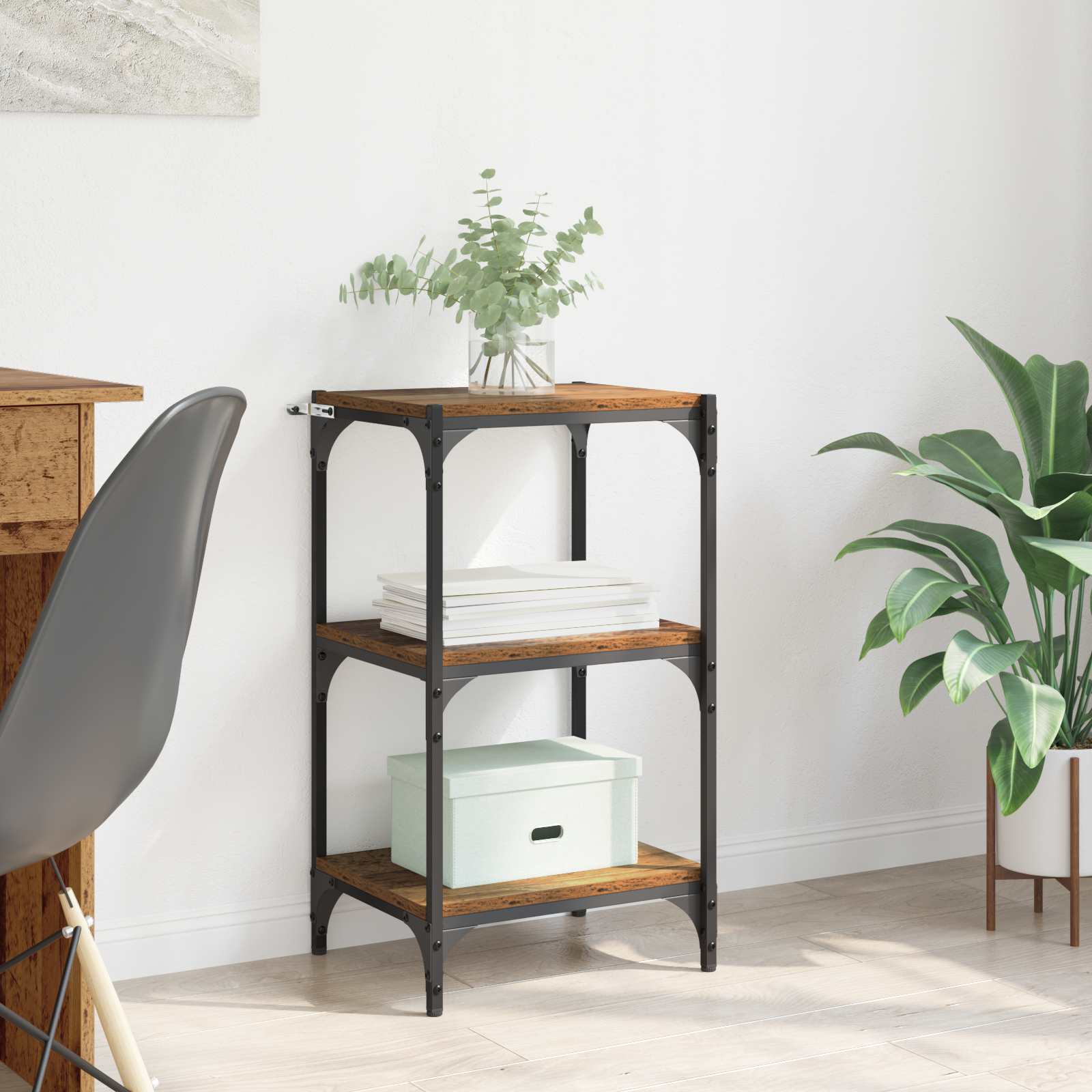 Βιβλιοθήκη Παλαιό ξύλο 40 x 33 x 70,5 εκ. - Pakobazaar