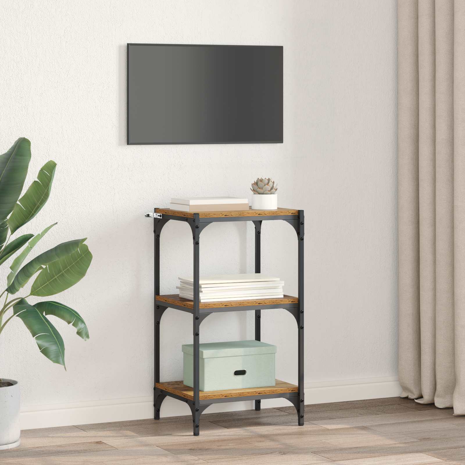Βιβλιοθήκη Παλαιό ξύλο 40 x 33 x 70,5 εκ. - Pakobazaar