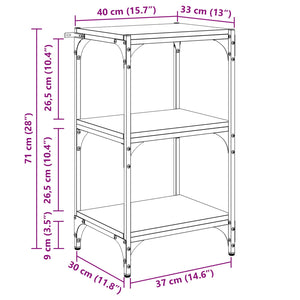 Βιβλιοθήκη artisan δρυς 40 x 33 x 70,5 εκ. - Pakobazaar