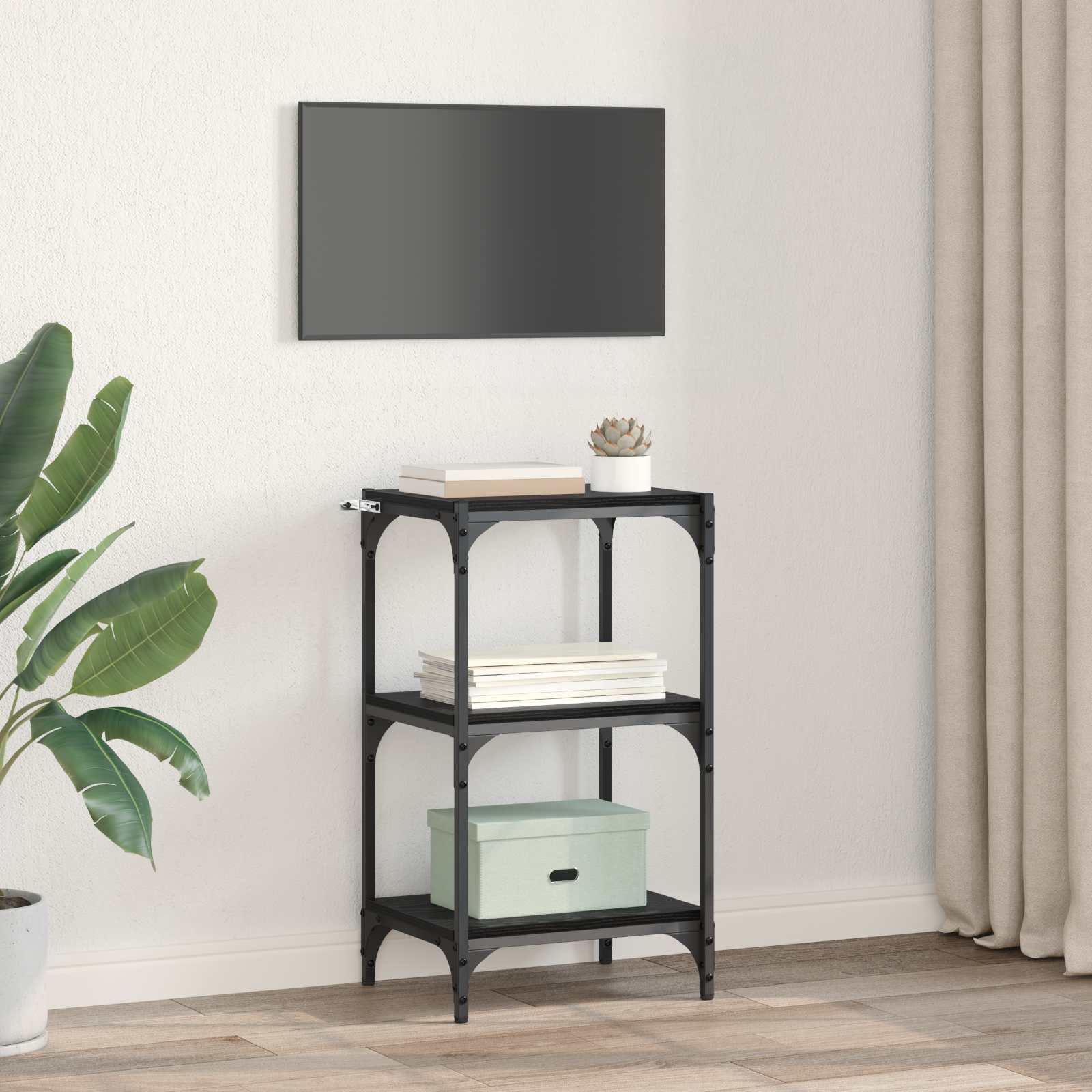 Βιβλιοθήκη Μαύρη δρυς 40 x 33 x 70,5 εκ. - Pakobazaar
