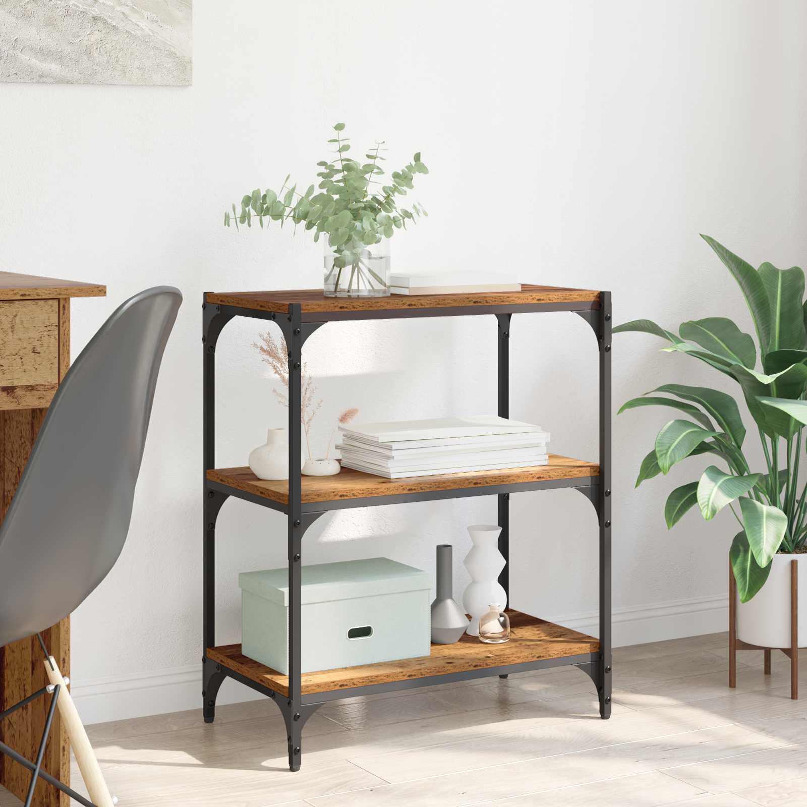 Βιβλιοθήκη Παλαιό ξύλο 60 x 33 x 70,5 εκ. - Pakobazaar