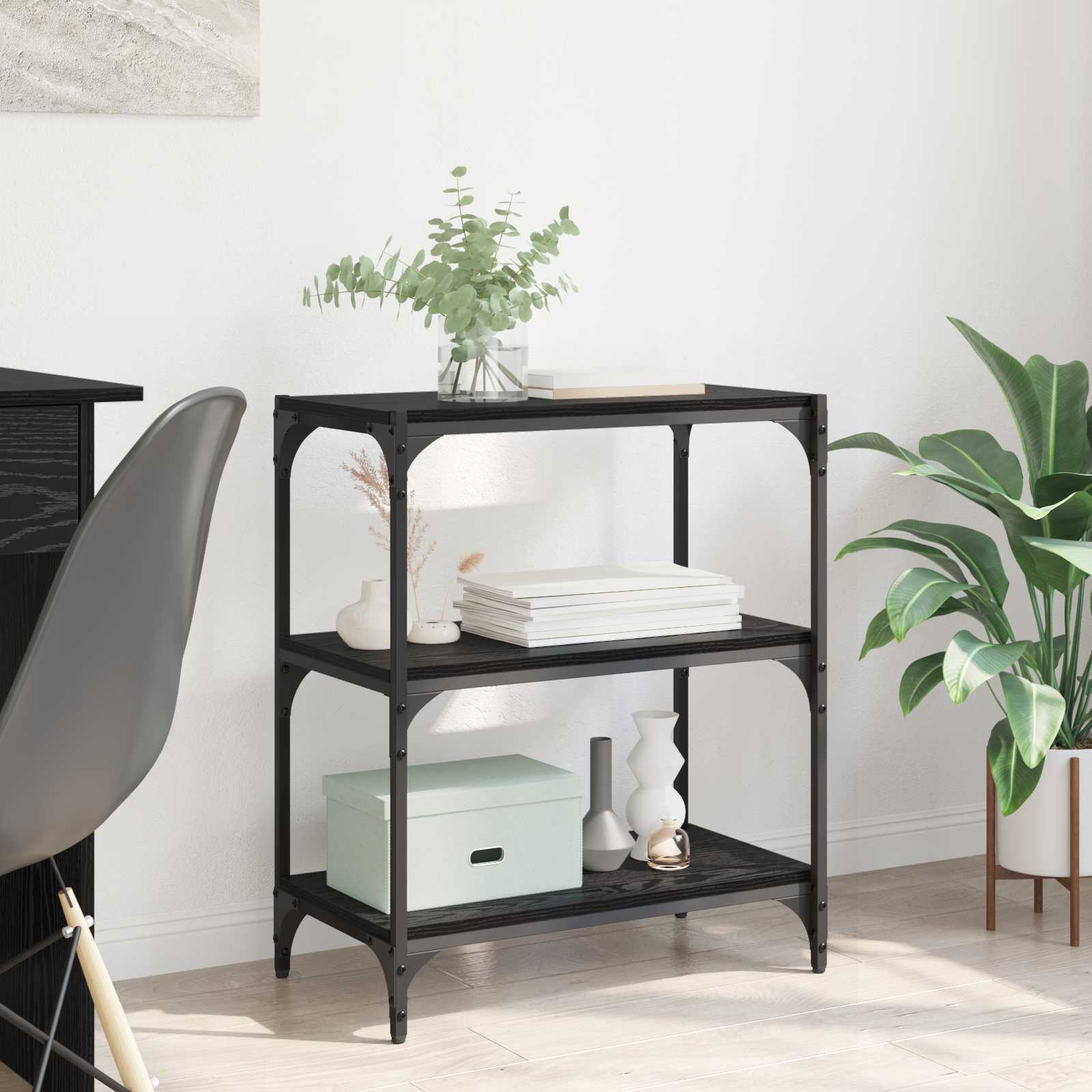 Βιβλιοθήκη Μαύρη δρυς 60 x 33 x 70,5 εκ. - Pakobazaar