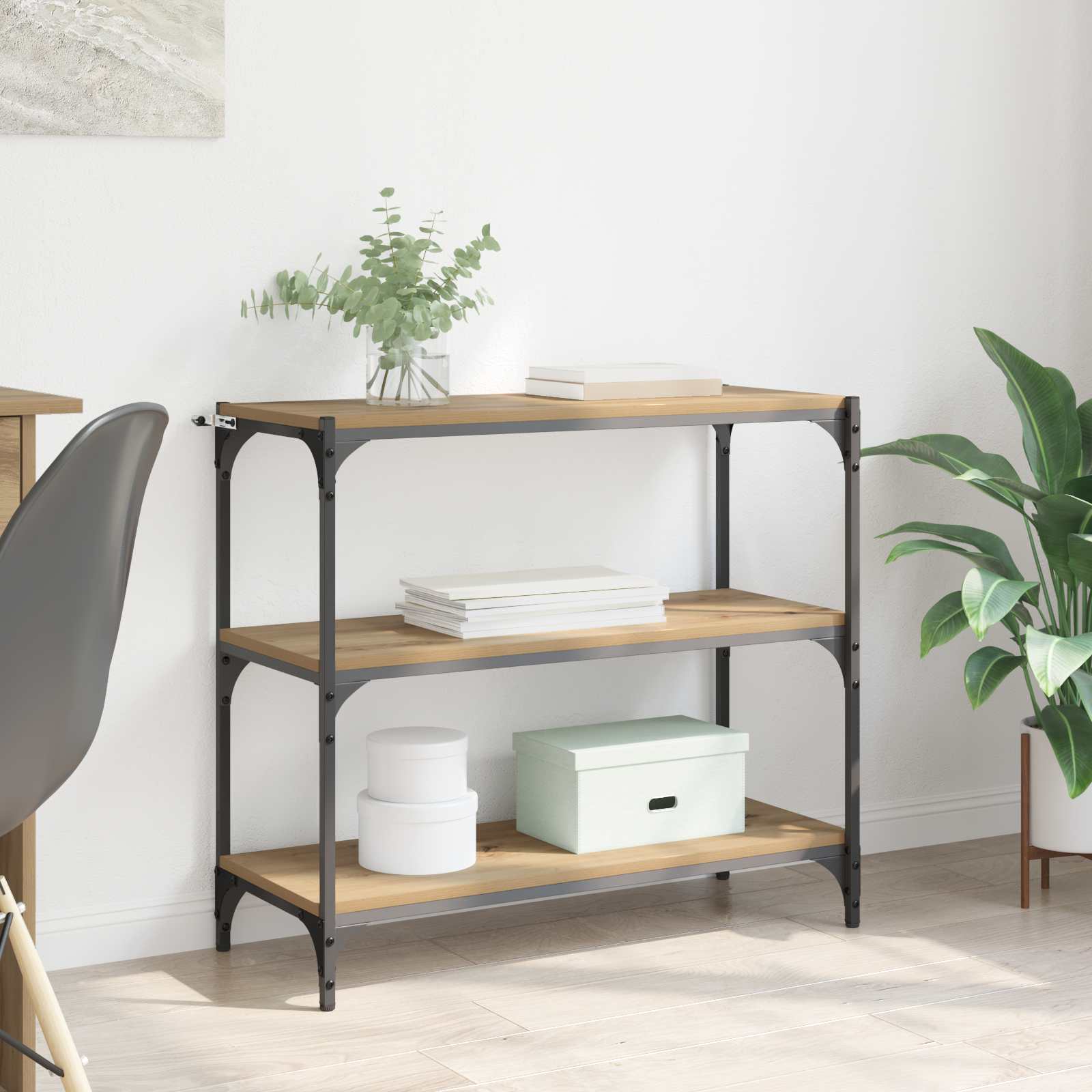 Βιβλιοθήκη Artisan Oak 80 x 33 x 70,5 εκ. - Pakobazaar