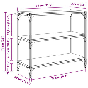 Βιβλιοθήκη Artisan Oak 80 x 33 x 70,5 εκ. - Pakobazaar