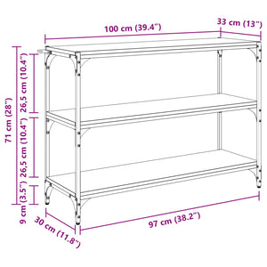 Βιβλιοθήκη artisan δρυς 100 x 33 x 70,5 εκ. - Pakobazaar