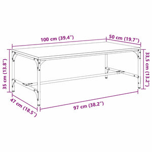 Τραπεζάκι σαλονιού Παλιό Ξύλο 100 x 50 x 35 cm - Pakobazaar