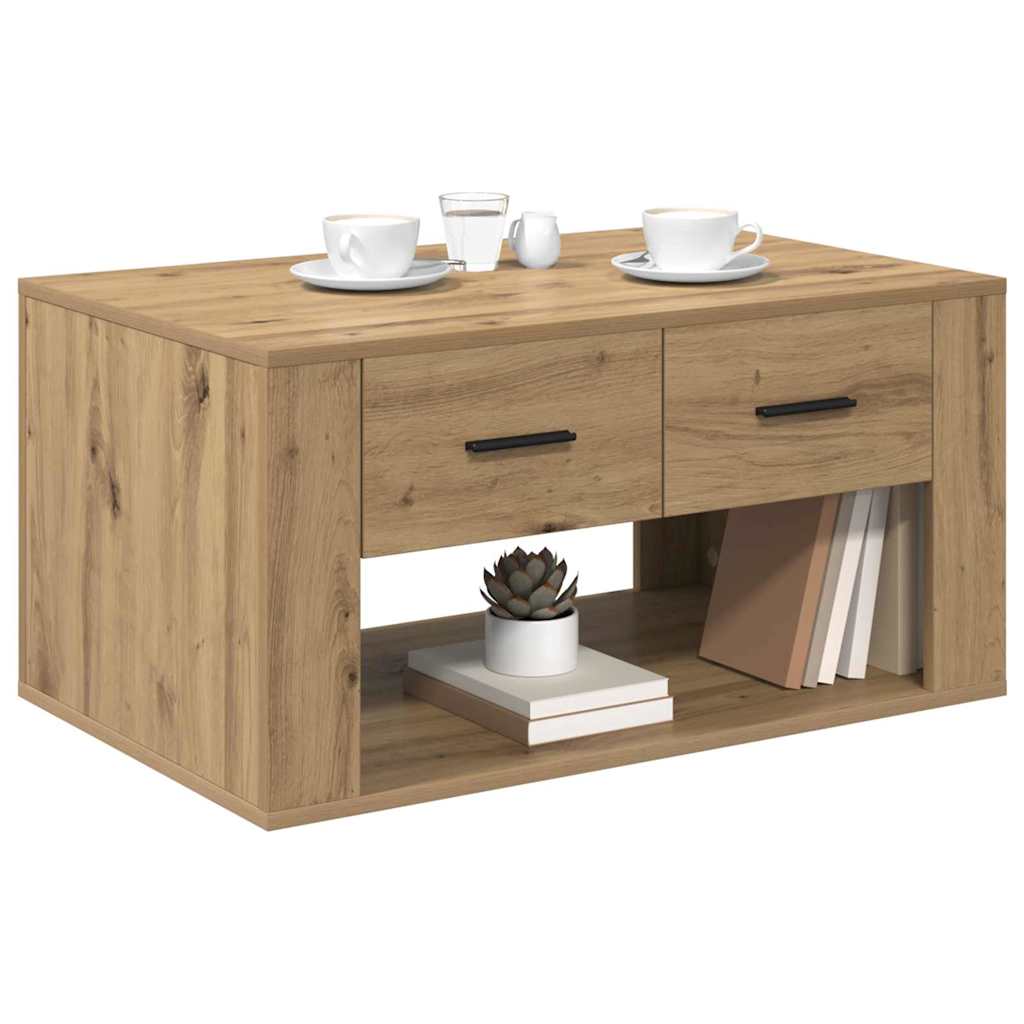 Τραπεζάκι σαλονιού με συρτάρι Artisan Oak 80 x 50 x 40 cm - Pakobazaar