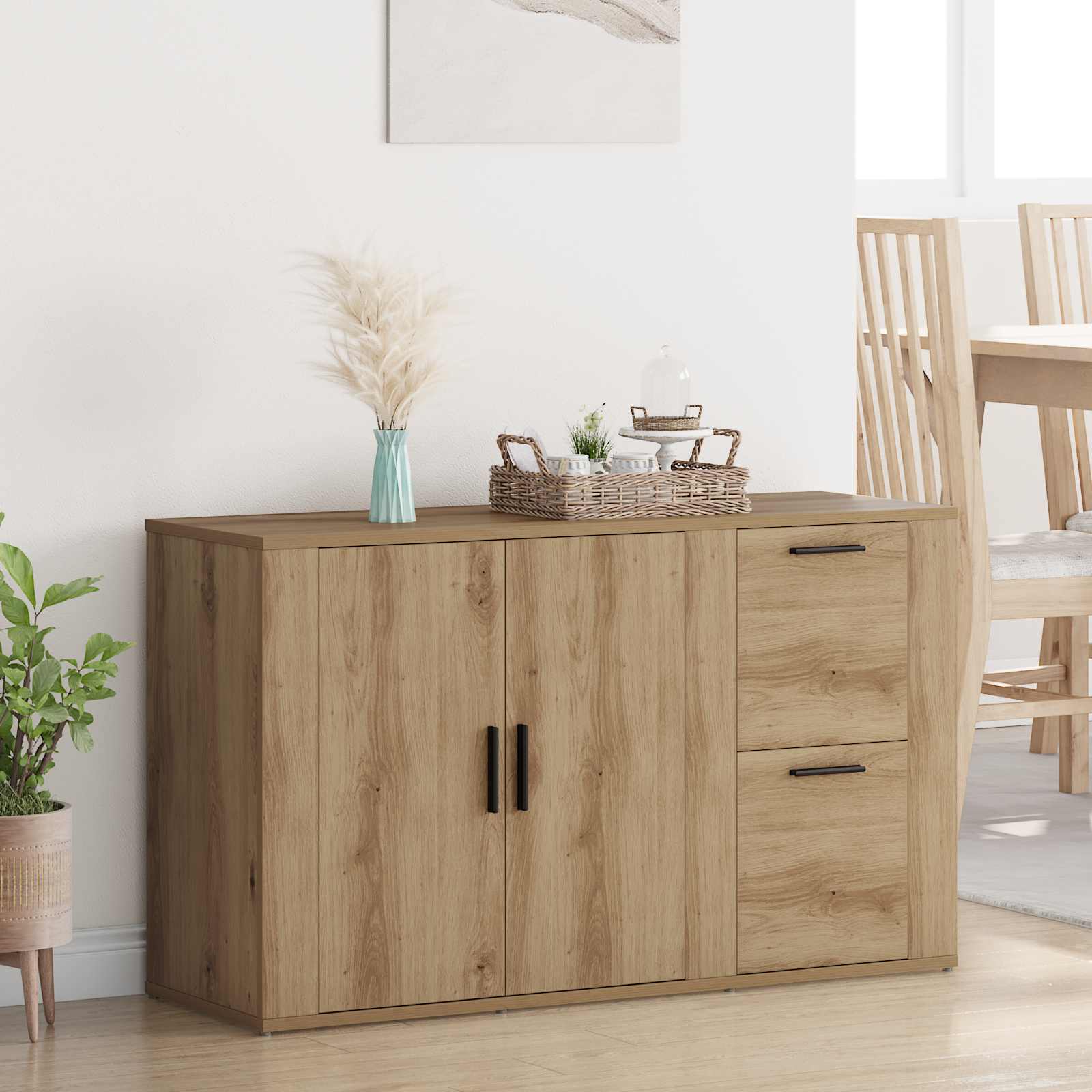 Πλαϊνό γραφείο με συρτάρι Artisan Oak 100 x 33 x 59.5 εκ. - Pakobazaar
