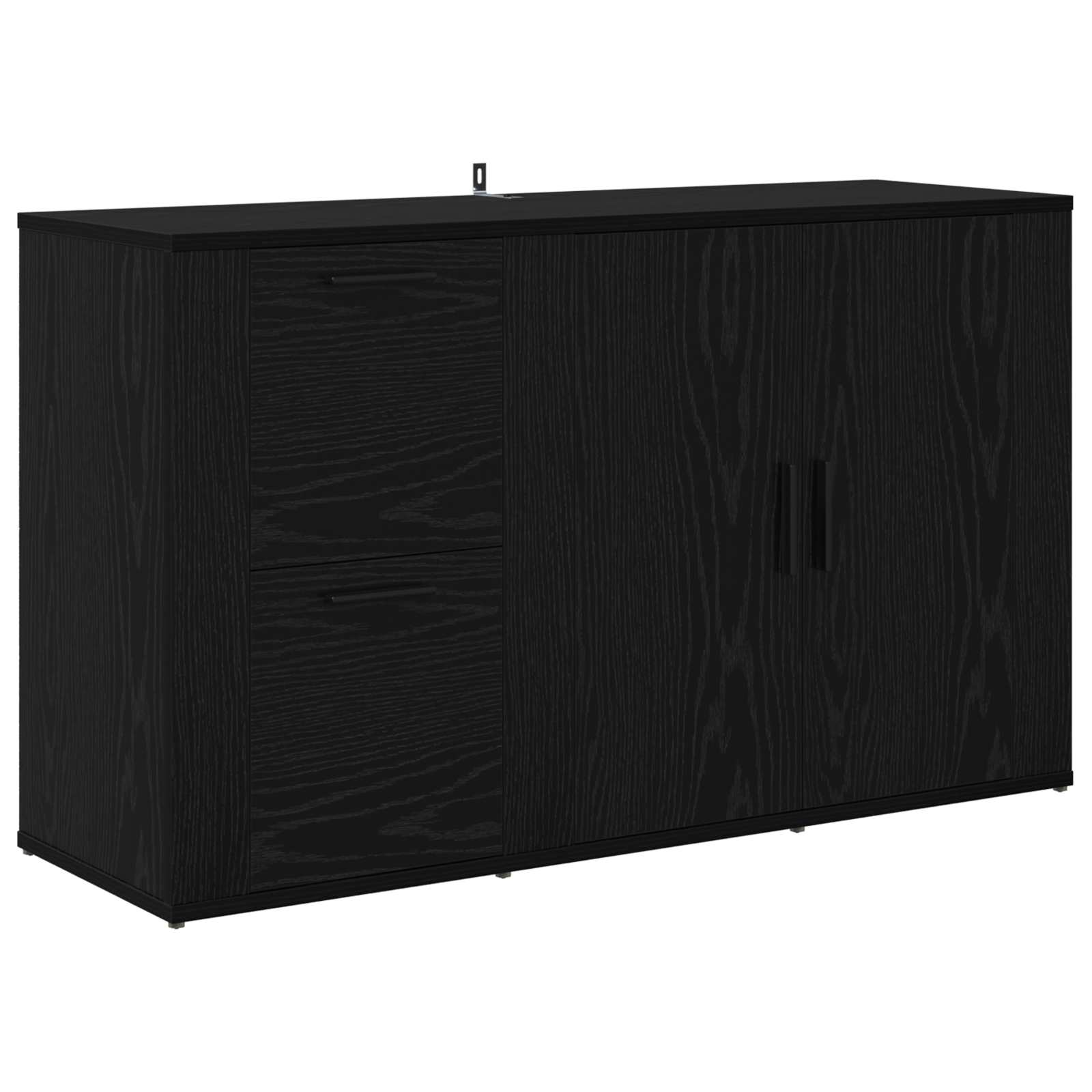 Πλαϊνό γραφείο με συρτάρι Μαύρη Οξυά 100 x 33 x 59.5 εκ. - Pakobazaar