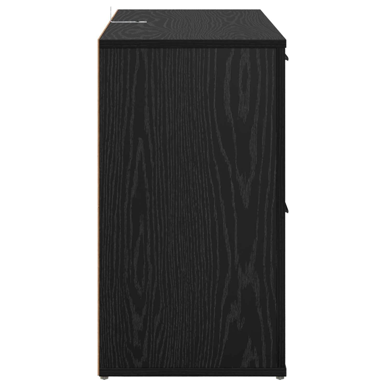 Πλαϊνό γραφείο με συρτάρι Μαύρη Οξυά 100 x 33 x 59.5 εκ. - Pakobazaar