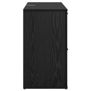 Πλαϊνό γραφείο με συρτάρι Μαύρη Οξυά 100 x 33 x 59.5 εκ. - Pakobazaar