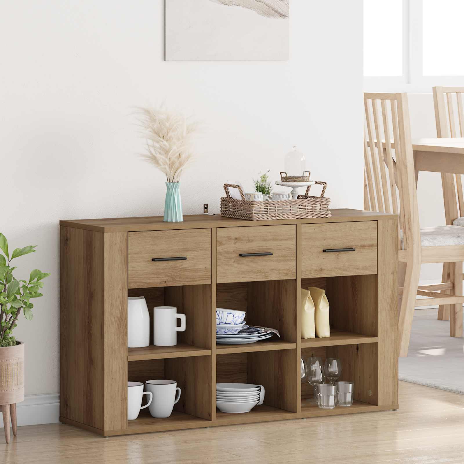 Πλαϊνό γραφείο με συρτάρι Artisan Oak 100 x 30 x 59,5 εκ - Pakobazaar