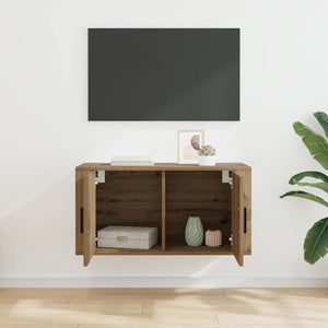 Κρεμαστό Ντουλάπι Τηλεόρασης artisan δρυς 80 x 34.5 x 40 εκ - Pakobazaar
