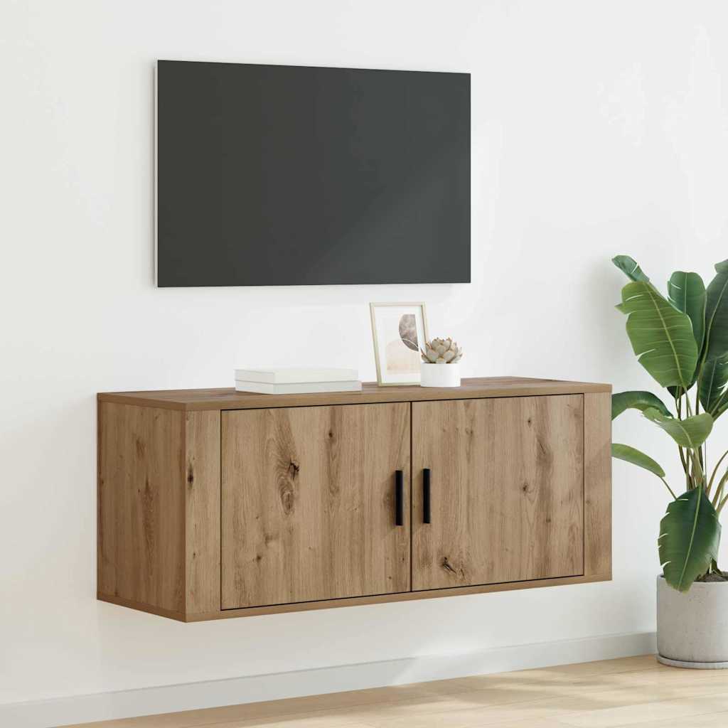 Κρεμαστό Ντουλάπι Τηλεόρασης Artisan Oak 100 x 34,5 x 40 εκ - Pakobazaar