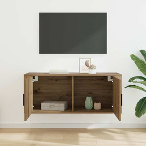 Κρεμαστό Ντουλάπι Τηλεόρασης Artisan Oak 100 x 34,5 x 40 εκ - Pakobazaar