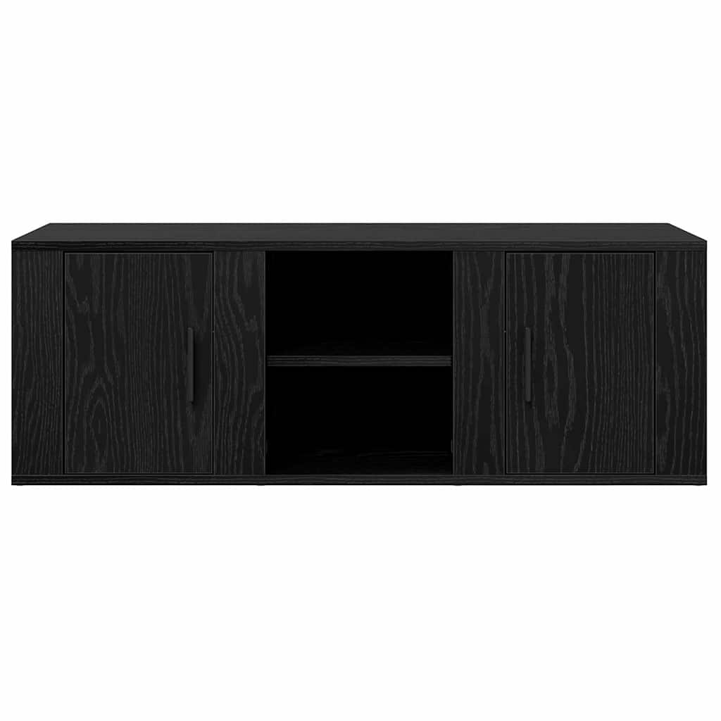Ντουλάπι TV Μαύρη Οξυά 100 x 31,5 x 35 εκ Επεξεργασμένο ξύλο - Pakobazaar