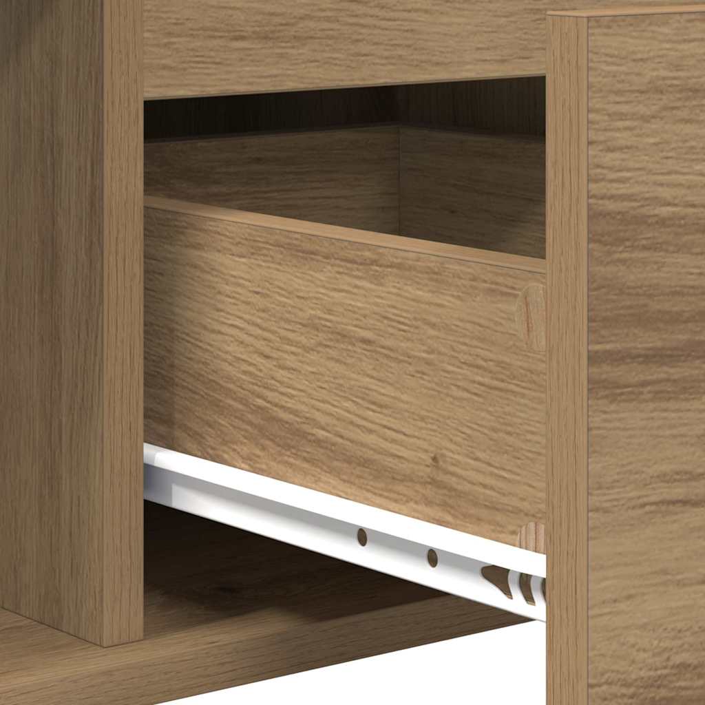 Τραπεζάκι σαλονιού με συρτάρι Artisan Oak 90 x 50 x 26.5 εκ. - Pakobazaar