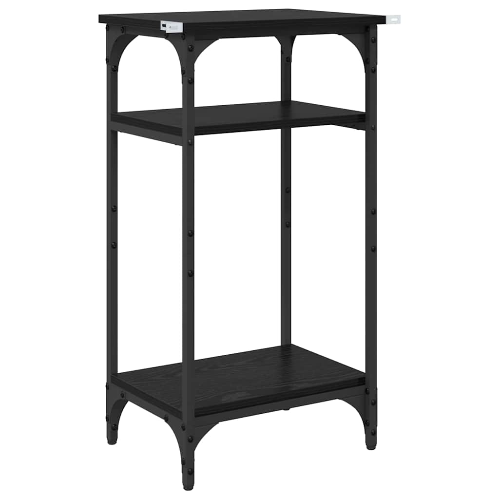 Τραπεζάκι Πλευράς Μαύρη Οξυά 40 x 30 x 75 cm Επεξεργασμένο ξύλο - Pakobazaar