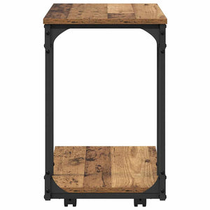 Τραπεζάκι Πλευράς με ράφι Παλιό ξύλο 50 x 35 x 55.5 εκ. - Pakobazaar