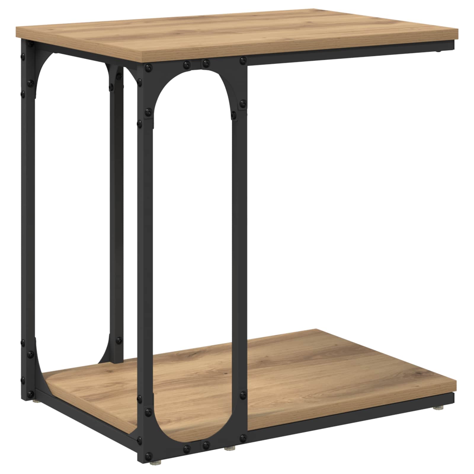 Τραπεζάκι Πλευράς με ράφι Artisan Oak 50 x 35 x 52 cm - Pakobazaar