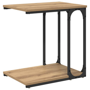 Τραπεζάκι Πλευράς με ράφι Artisan Oak 50 x 35 x 52 cm - Pakobazaar