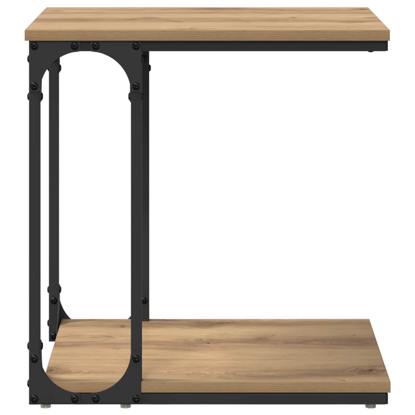 Τραπεζάκι Πλευράς με ράφι Artisan Oak 50 x 35 x 52 cm - Pakobazaar