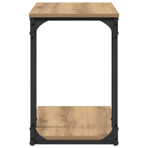 Τραπεζάκι Πλευράς με ράφι Artisan Oak 50 x 35 x 52 cm - Pakobazaar