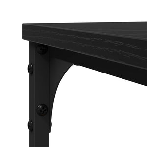 Τραπεζάκι Πλευράς Μαύρη Οξυά 50 x 35 x 52 cm Επεξεργασμένο ξύλο - Pakobazaar