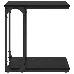 Τραπεζάκι Πλευράς Μαύρη Οξυά 50 x 35 x 52 cm Επεξεργασμένο ξύλο - Pakobazaar